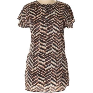 ⭐19 cooper brown/black ikat  dress xs